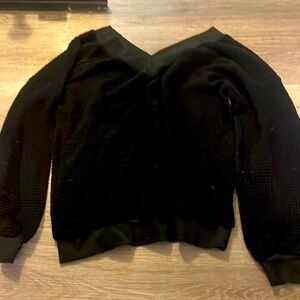 V-Neck Black Sweater